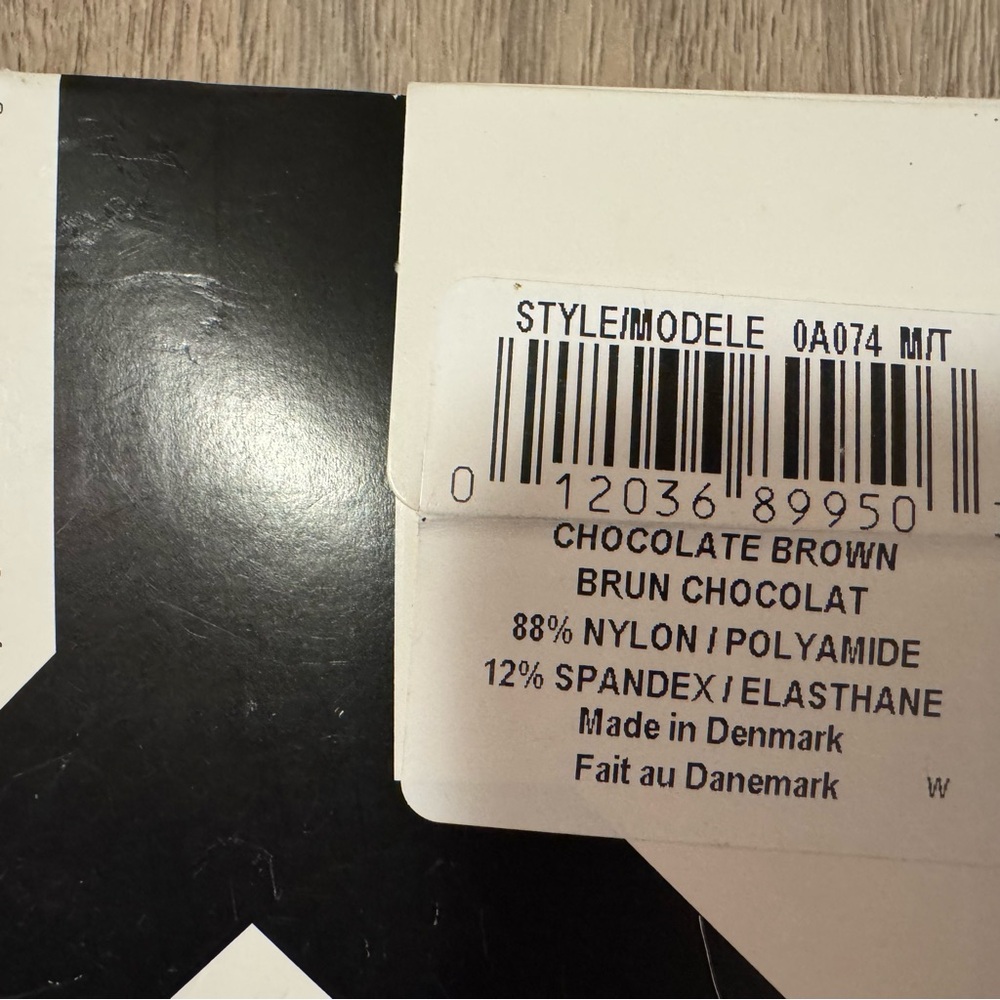 DKNY Chocolate Brown Net Tights - Picture 4 of 4